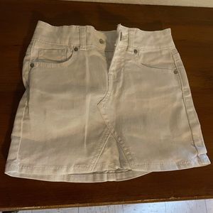 Little Girls size 4/5 white denim skirt